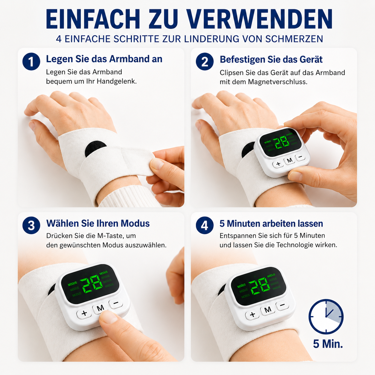Relivio™ | Das EMS-Gerät für den Komfort Ihres Handgelenks